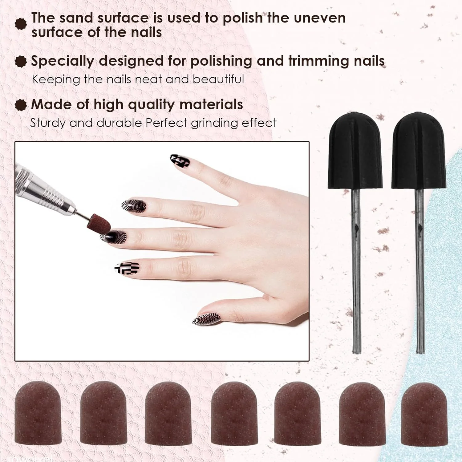 ۵۰ عدد سری سمباده برای ست مانیکور، نوارهای سمباده برای ناخن، کمربندهای سایشی پولیش برای طراحی ناخن، سمباده مخصوص ناخن، کلاهک سایشی برای پدیکور (۱۰x۱۵ میلی متر) ۵۰ عدد سری سمباده برای ست مانیکور، نوارهای سمباده برای ناخن، کمربندهای سایشی پولیش برای طراحی ناخن، سمباده مخصوص ناخن، کلاهک سایشی برای پدیکور (۱۰x۱۵ میلی متر)