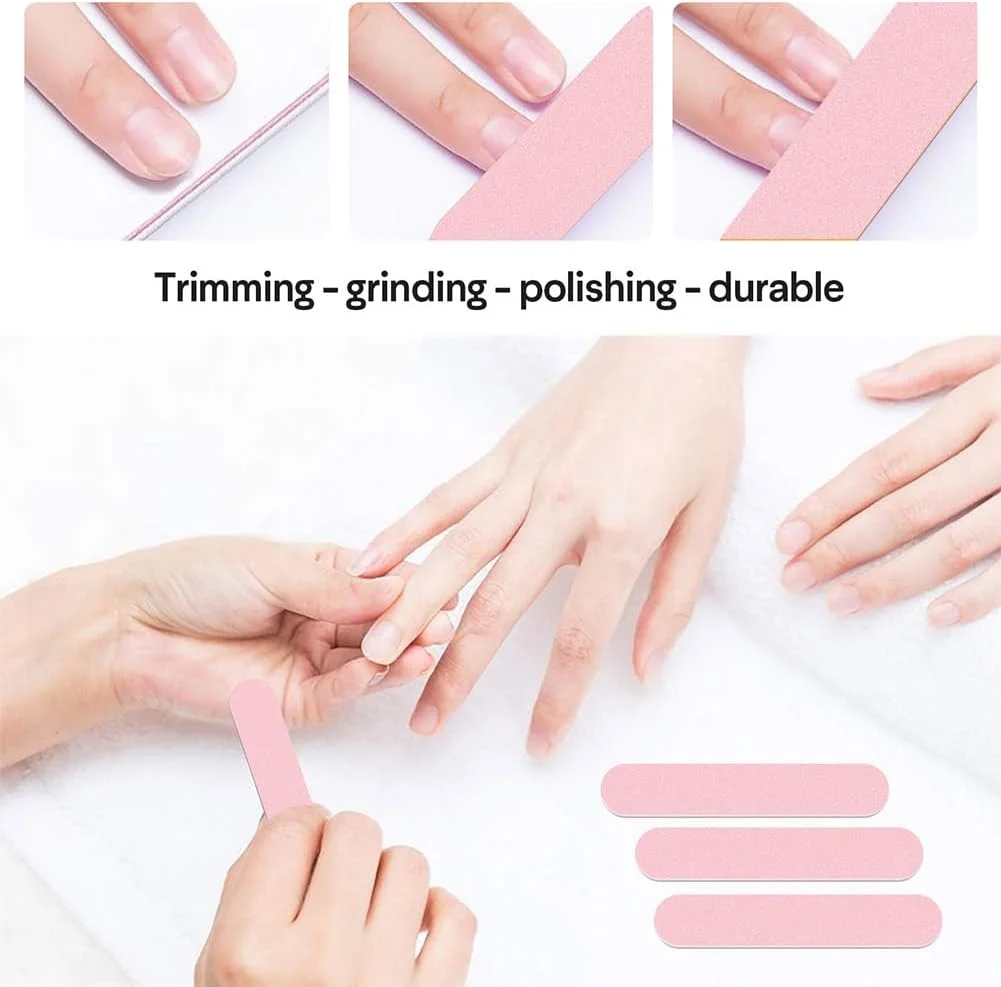 سوهان ناخن درجه 180/240 - 100 عدد سوهان ناخن حرفه ای، سمباده دو طرفه برای ناخن، سوهان ناخن برای ناخن های اکریلیک و ژل، سوهان ناخن کوچک برای ناخن های طبیعی سوهان ناخن درجه 180/240 - 100 عدد سوهان ناخن حرفه ای، سمباده دو طرفه برای ناخن، سوهان ناخن برای ناخن های اکریلیک و ژل، سوهان ناخن کوچک برای ناخن های طبیعی