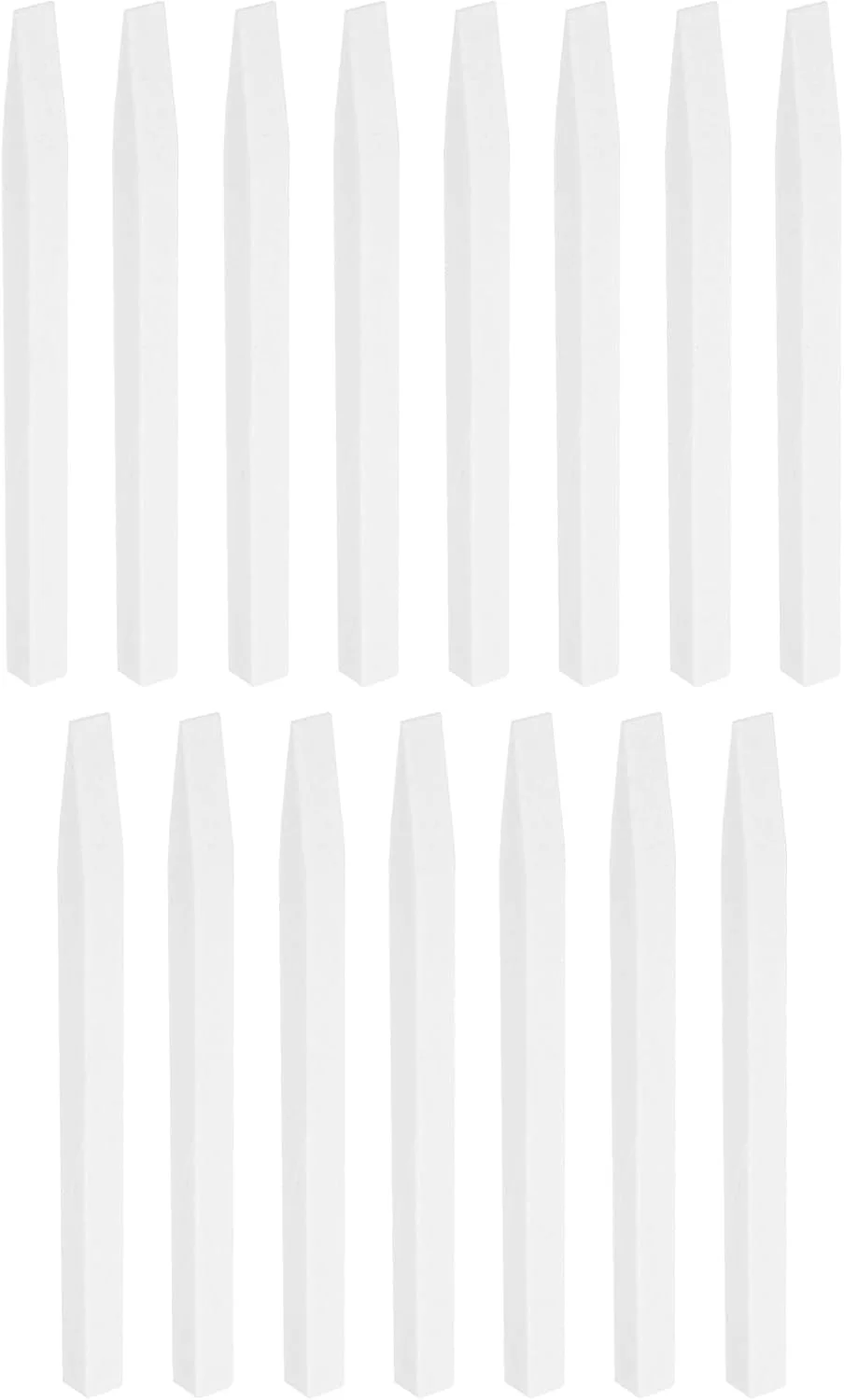 سوهان ناخن سنگ پا 15 عددی، چوب پولیش ناخن سنگ پا، ابزار مانیکور بافر سوهان ناخن سنگ کوارتز حرفه ای برای مراقبت از ناخن در سالن، سفید