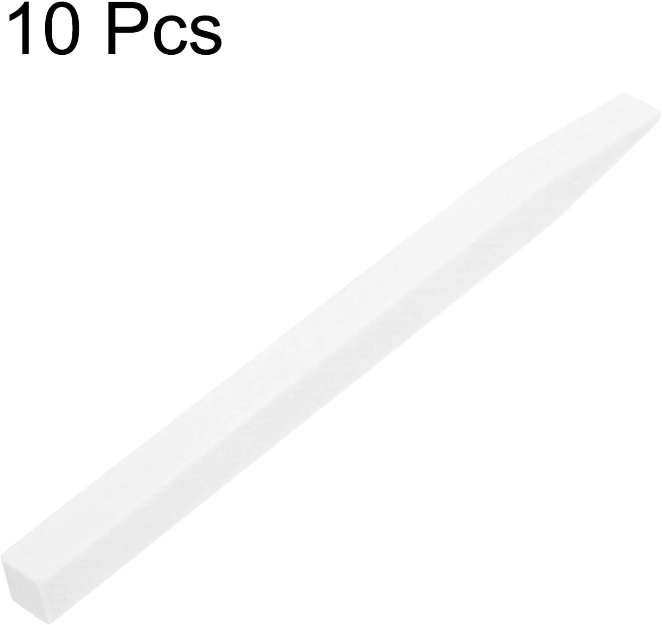 سوهان ناخن سنگ پا 10 عددی، چوب پولیش ناخن سنگ پا، ابزار مانیکور بافر سوهان ناخن سنگ کوارتز حرفه ای برای مراقبت از ناخن سالن، سفید