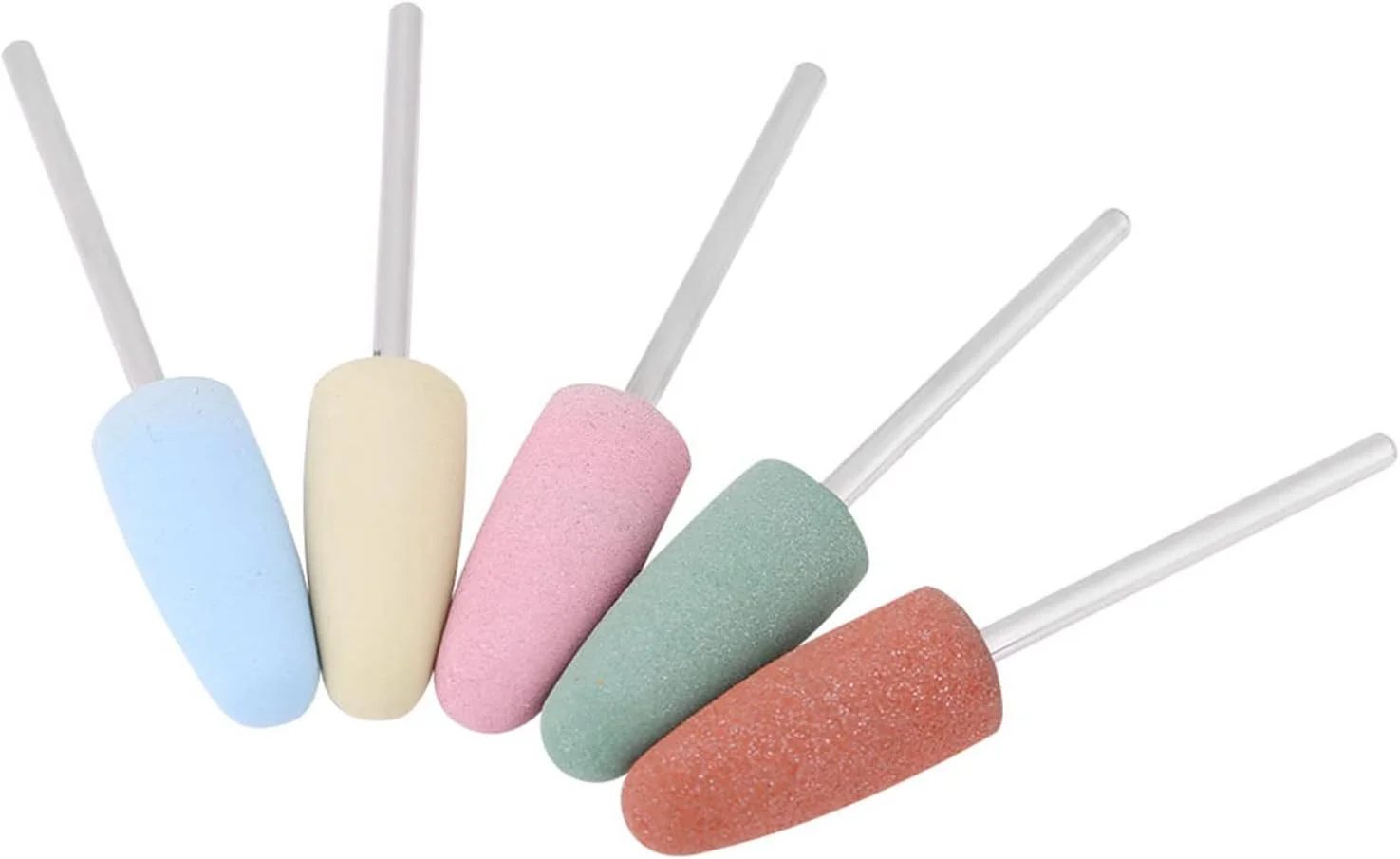 ست ابزار ماشین مانیکور مته سنگ زنی ناخن سیلیکونی برای پدیکور هنر ناخن 5 رنگ