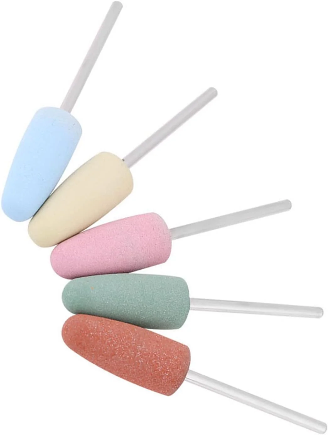 ست ابزار ماشین مانیکور مته سنگ زنی ناخن سیلیکونی برای پدیکور هنر ناخن 5 رنگ