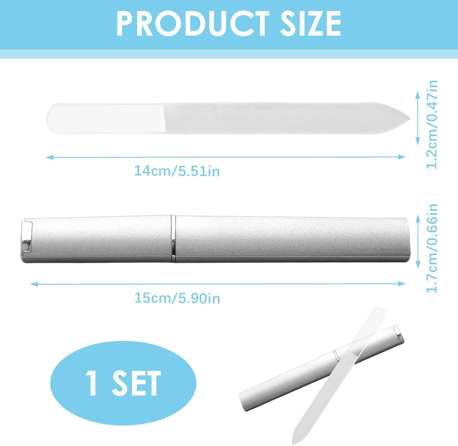 سوهان ناخن شیشه ای حرفه ای با جعبه، شیشه حرارت دیده، سطح سمباده دو طرفه، سوهان ناخن شیشه ای برای ناخن های طبیعی و ناخن های ژلی، بهداشتی، بادوام و قابل شستشو، ایده آل به عنوان هدیه سوهان ناخن شیشه ای حرفه ای با جعبه، شیشه حرارت دیده، سطح سمباده دو طرفه، سوهان ناخن شیشه ای برای ناخن های طبیعی و ناخن های ژلی، بهداشتی، بادوام و قابل شستشو، ایده آل به عنوان هدیه