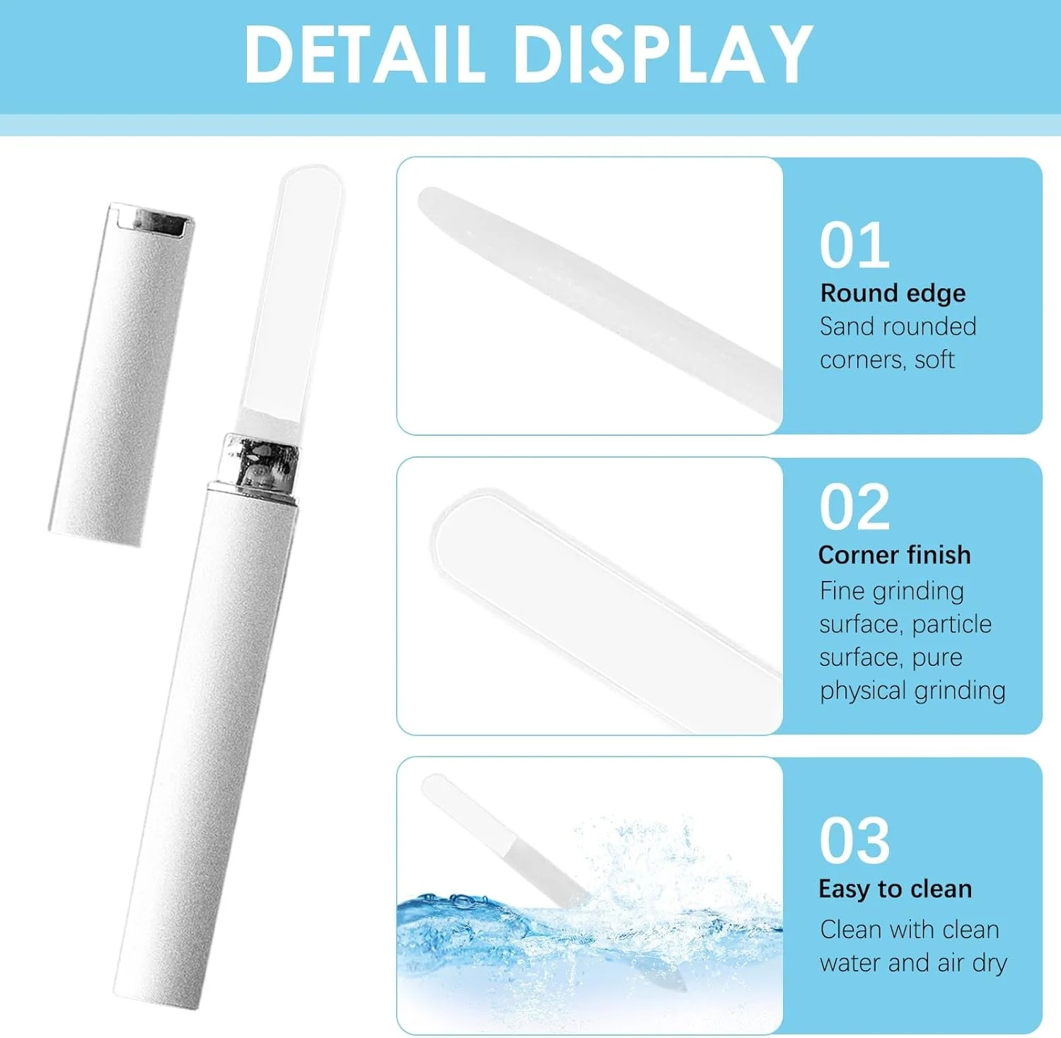 سوهان ناخن شیشه ای حرفه ای با جعبه، شیشه حرارت دیده، سطح سمباده دو طرفه، سوهان ناخن شیشه ای برای ناخن های طبیعی و ناخن های ژلی، بهداشتی، بادوام و قابل شستشو، ایده آل به عنوان هدیه سوهان ناخن شیشه ای حرفه ای با جعبه، شیشه حرارت دیده، سطح سمباده دو طرفه، سوهان ناخن شیشه ای برای ناخن های طبیعی و ناخن های ژلی، بهداشتی، بادوام و قابل شستشو، ایده آل به عنوان هدیه