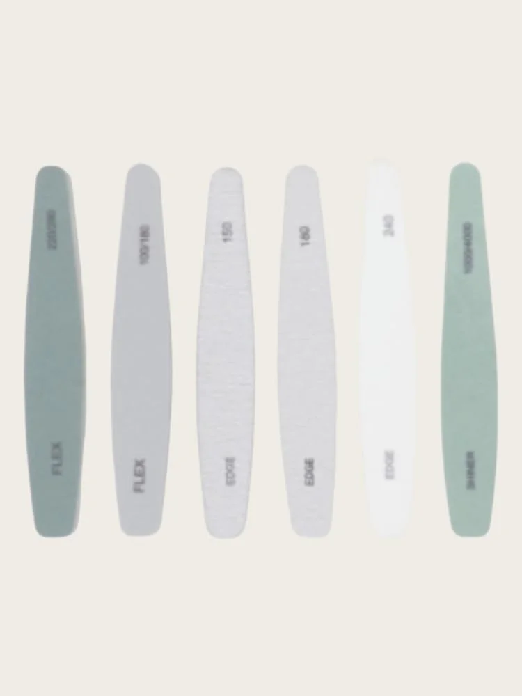 سوهان ناخن 6 عددی دو طرفه، ابزار مانیکور و پدیکور و سوهان بافر ناخن چند رنگ