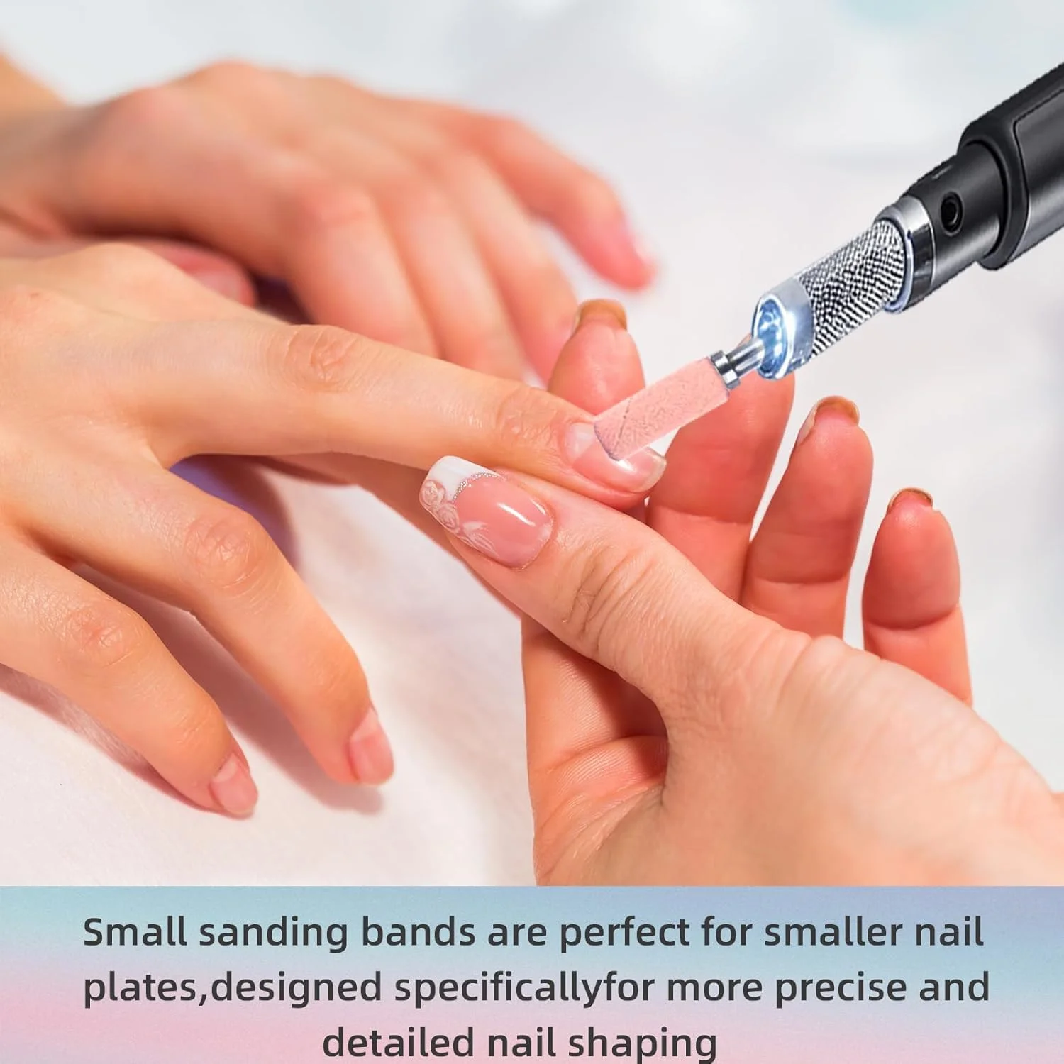 ۱۰۰ عدد حلقه سمباده کوچک (دانه بندی ۲۴۰، صورتی) به همراه میله فرز ۳.۱ میلی متری، مناسب برای مانیکور ناخن های ژلی و اکریلیک ۱۰۰ عدد حلقه سمباده کوچک (دانه بندی ۲۴۰، صورتی) به همراه میله فرز ۳.۱ میلی متری، مناسب برای مانیکور ناخن های ژلی و اکریلیک