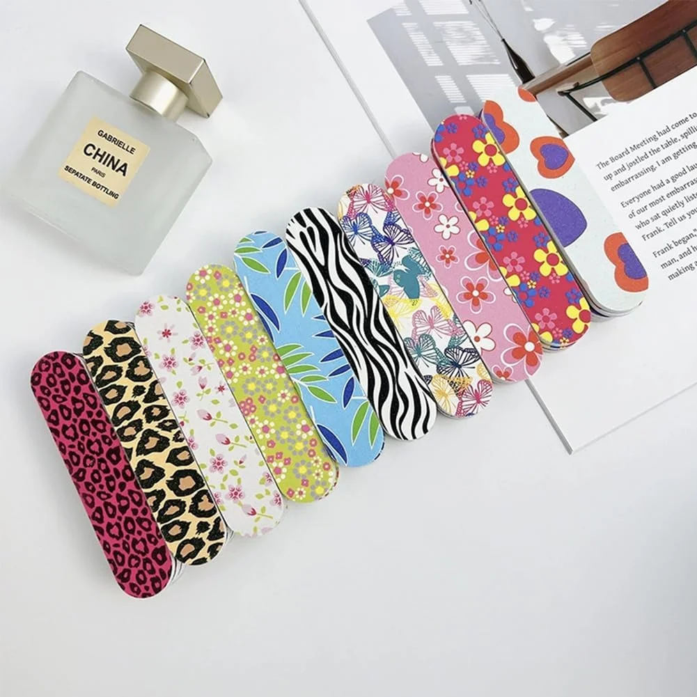 ۱۰ عدد سوهان ناخن کوچک، نوارهای سوهان EVA چاپی دو طرفه، سوهان بافر ناخن، ابزار مانیکور برای استفاده در خانه برای ناخن های اکریلیک و طبیعی ۱۰ عدد سوهان ناخن کوچک، نوارهای سوهان EVA چاپی دو طرفه، سوهان بافر ناخن، ابزار مانیکور برای استفاده در خانه برای ناخن های اکریلیک و طبیعی