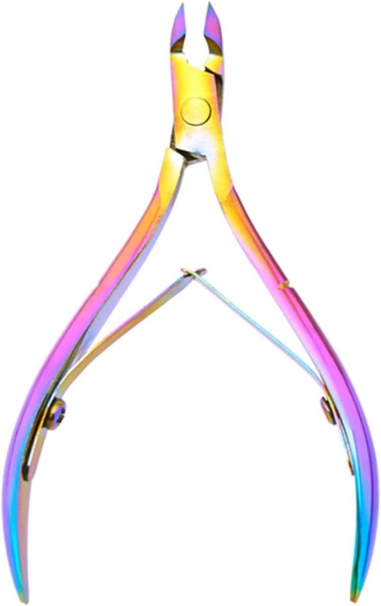 لابیموس، از بین برنده پوست های مرده اطراف ناخن، ابزار مانیکور و پدیکور حرفه ای از جنس استیل ضد زنگ، شامل عقب زننده و قیچی برای ناخن های دست و پا