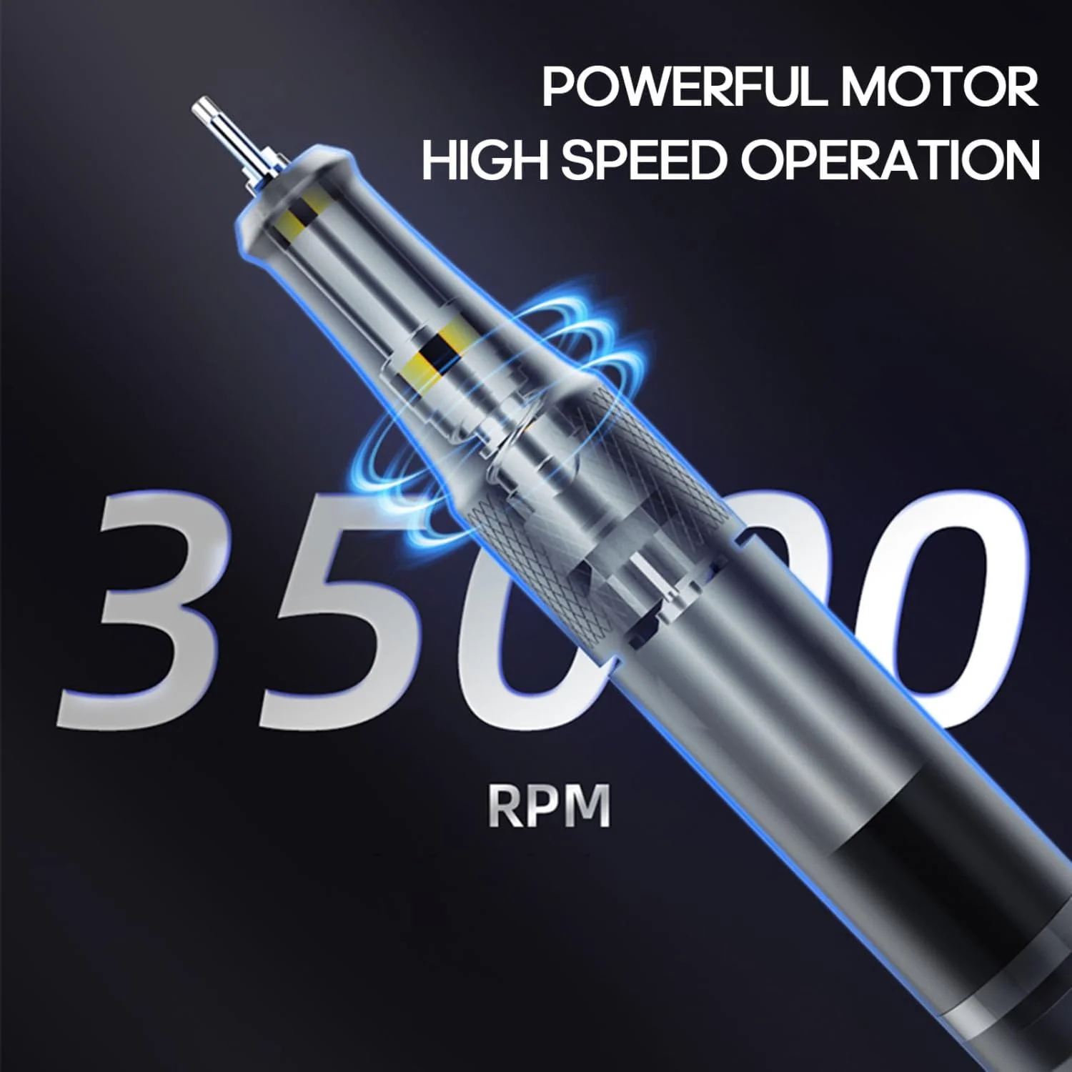 دستگاه سوهان برقی ناخن قابل حمل لابیموس با سرعت چرخش قابل تنظیم 35000 دور در دقیقه