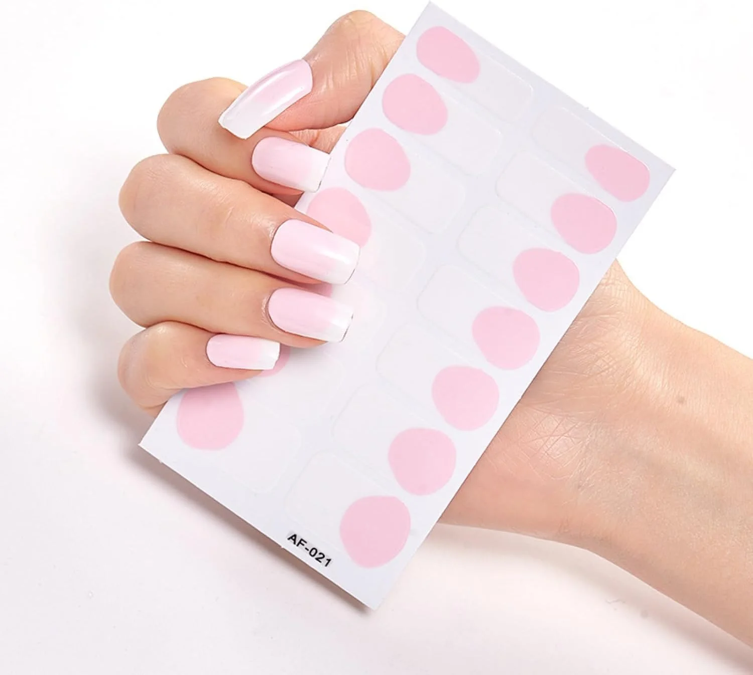 برچسب های لاک ژل خشک شده Labymos، برچسب های کامل پوشش چسبی هنر ناخن ژل، برچسب های ضد آب ژل با سوهان و چوب ناخن