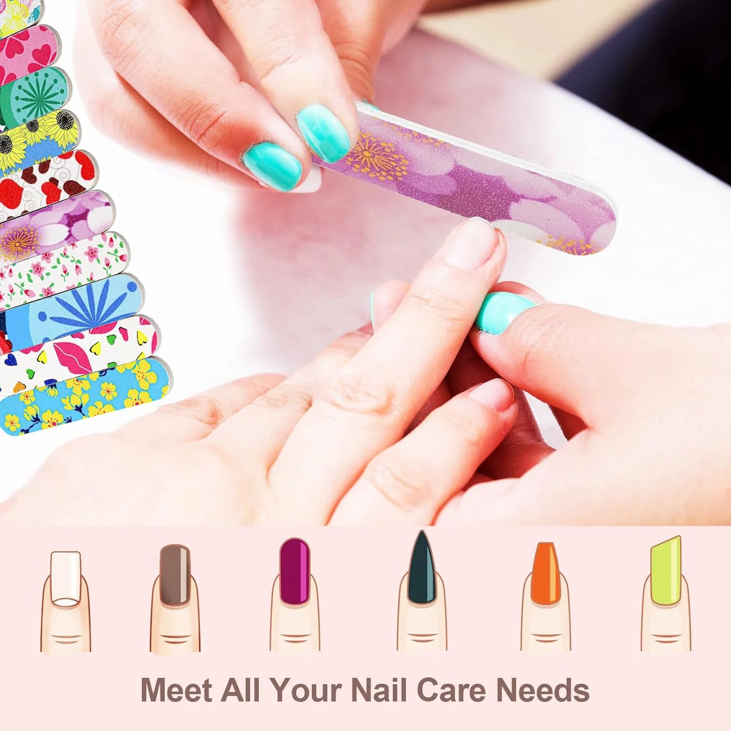 سوهان ناخن مینی، تخته سمباده رنگارنگ برای ناخن، دو طرفه درجه زبری 180، ابزار مانیکور ناخن، شکل دهی، صاف کردن، اندازه 3.5 اینچ (100 عدد رنگارنگ درجه زبری 180، 3.6 اینچ) سوهان ناخن مینی، تخته سمباده رنگارنگ برای ناخن، دو طرفه درجه زبری 180، ابزار مانیکور ناخن، شکل دهی، صاف کردن، اندازه 3.5 اینچ (100 عدد رنگارنگ درجه زبری 180، 3.6 اینچ)