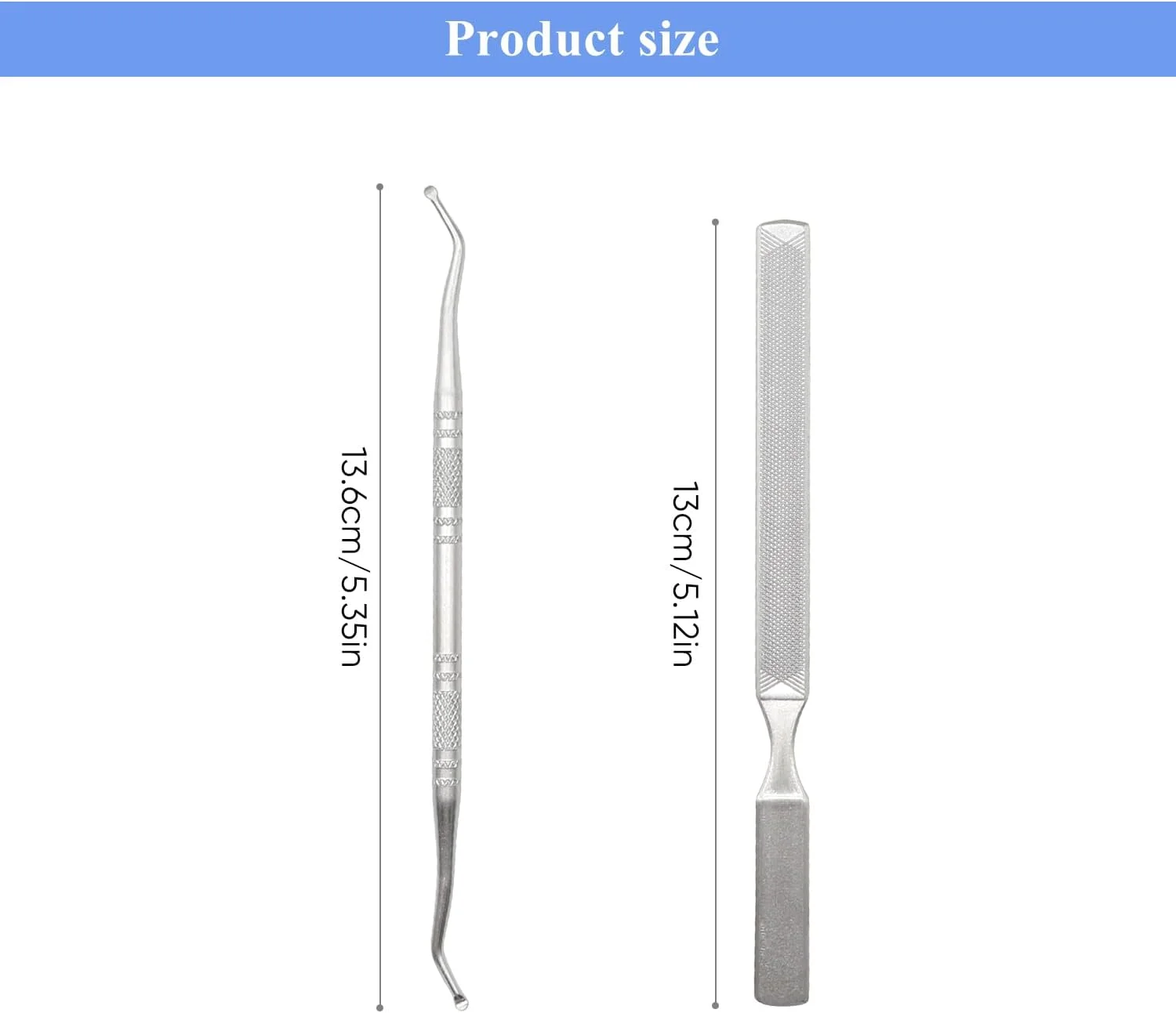 ست برداشتن ناخن فرورفته ALLY-MAGIC، 2 عدد سوهان و لیفتر ناخن فرورفته استیل ضد زنگ، ست ابزار مانیکور ناخن فرورفته، درمان زیر ناخن، ابزار پدیکور برای مردان و زنان Y4STTJQ