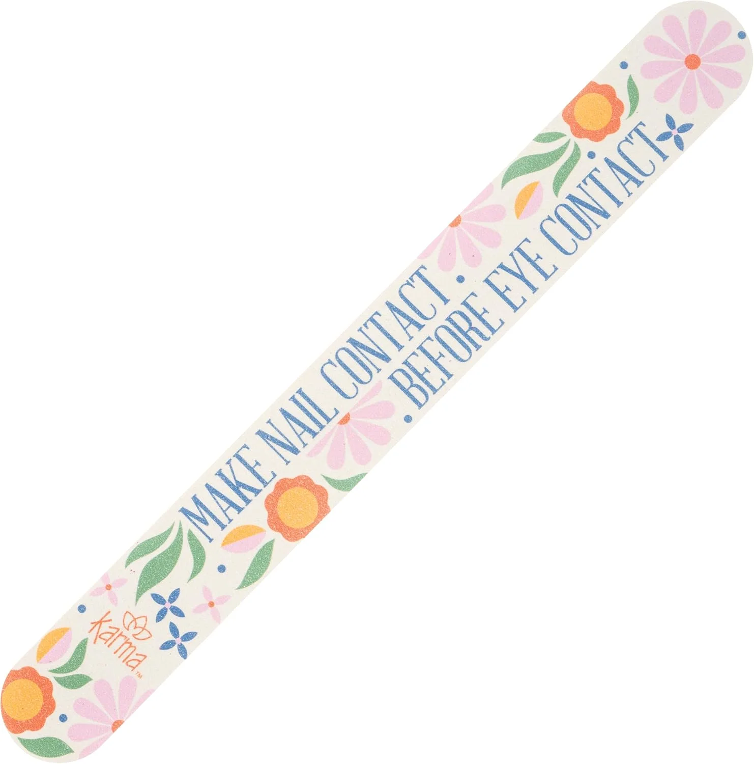 سوهان ناخن کارما، بسته 2 عددی سوهان ناخن رنگارنگ، سوهان ناخن سمباده ای 150 گریت، تماس ناخن