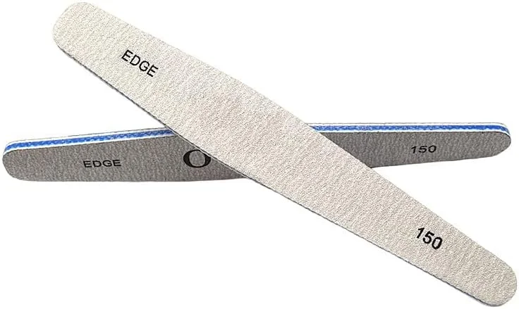 سوهان ناخن دو طرفه حرفه ای مناسب مانیکور و پدیکور، قابل استفاده در منزل و سالن (خاکستری سفید)