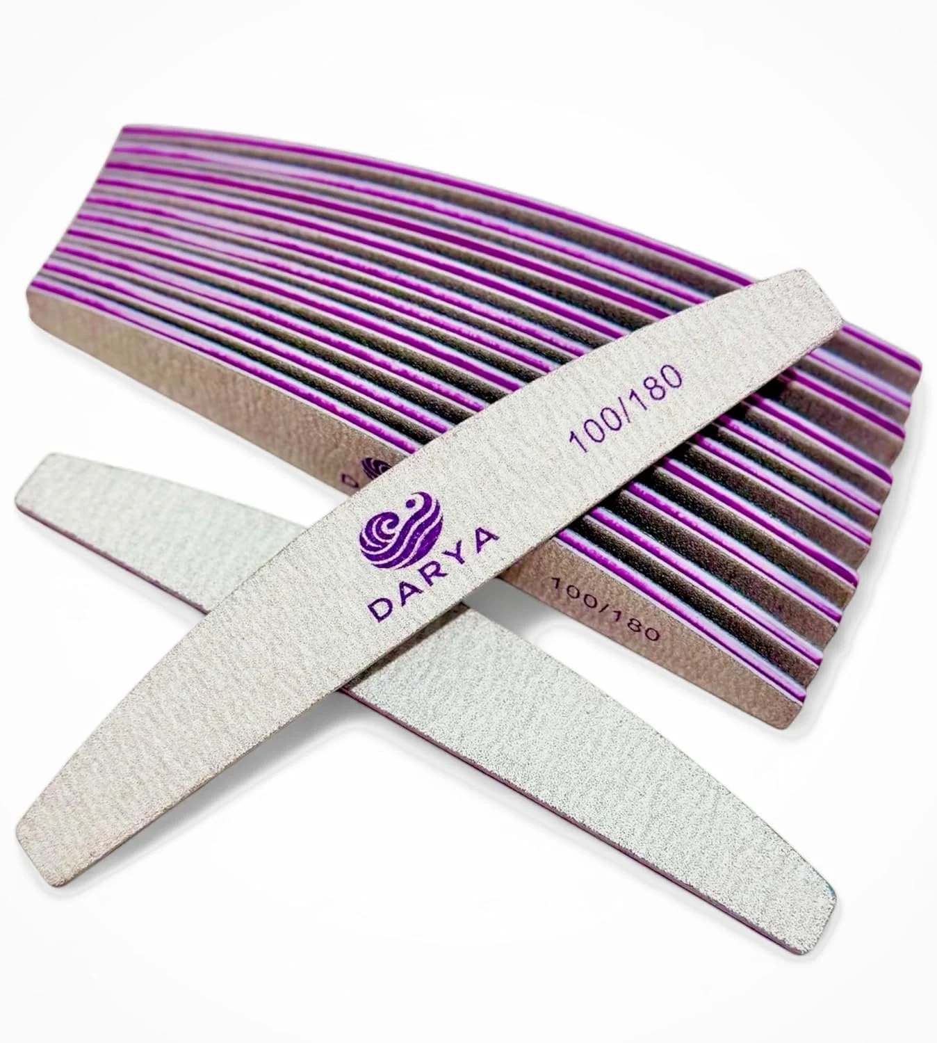 سوهان ناخن دریا (12 عدد) دو طرفه درجه زبری 100/180 مناسب برای ناخن های اکریلیک و طبیعی، بادوام، قابل شستشو، مناسب برای استفاده حرفه ای در سالن و منزل (12 عدد، درجه زبری 100/180)