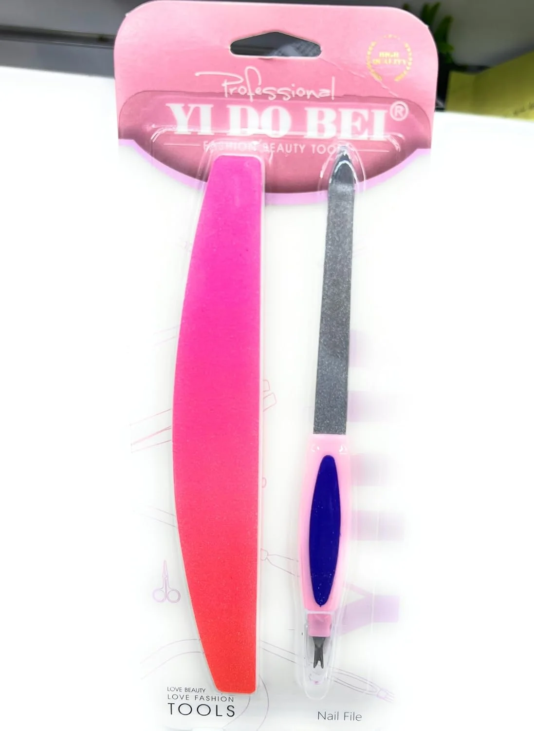 سوهان ناخن حرفه ای، بافرهای فومی بنفش، بسته 10 عددی، دو طرفه