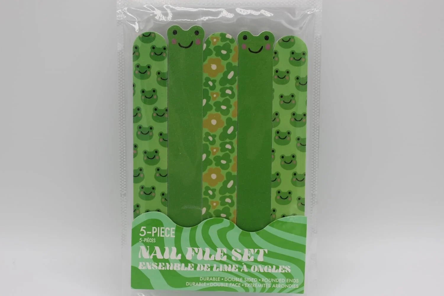 ست سوهان ناخن حرفه ای، 5 تکه، طرح قورباغه