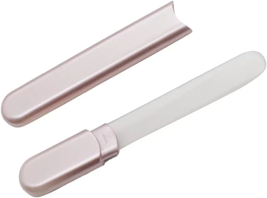 سوهان ناخن شیشه ای ممتاز با کیف، بافر ناخن الماس کریستالی سالنی، بهترین ابزار زیبایی برای ناخن های طبیعی و مصنوعی، هدیه کریسمس برای زنان و مردان