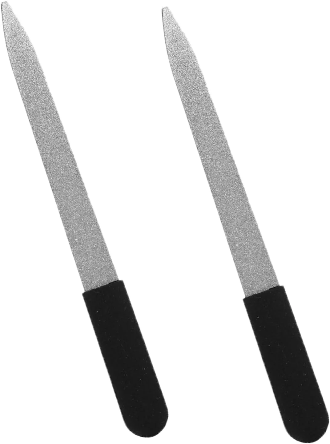 دو عدد سوهان ناخن الماسه - پرداخت کننده ناخن استیل - 5 اینچ (AB-07)