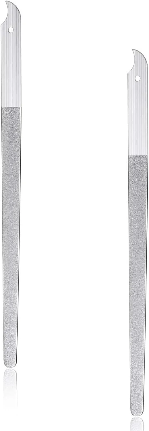 دو عدد سوهان ناخن الماسه - پرداخت کننده ناخن استیل - 23 سانتی متر (خمیده) دو عدد سوهان ناخن الماسه - پرداخت کننده ناخن استیل - 23 سانتی متر (خمیده)