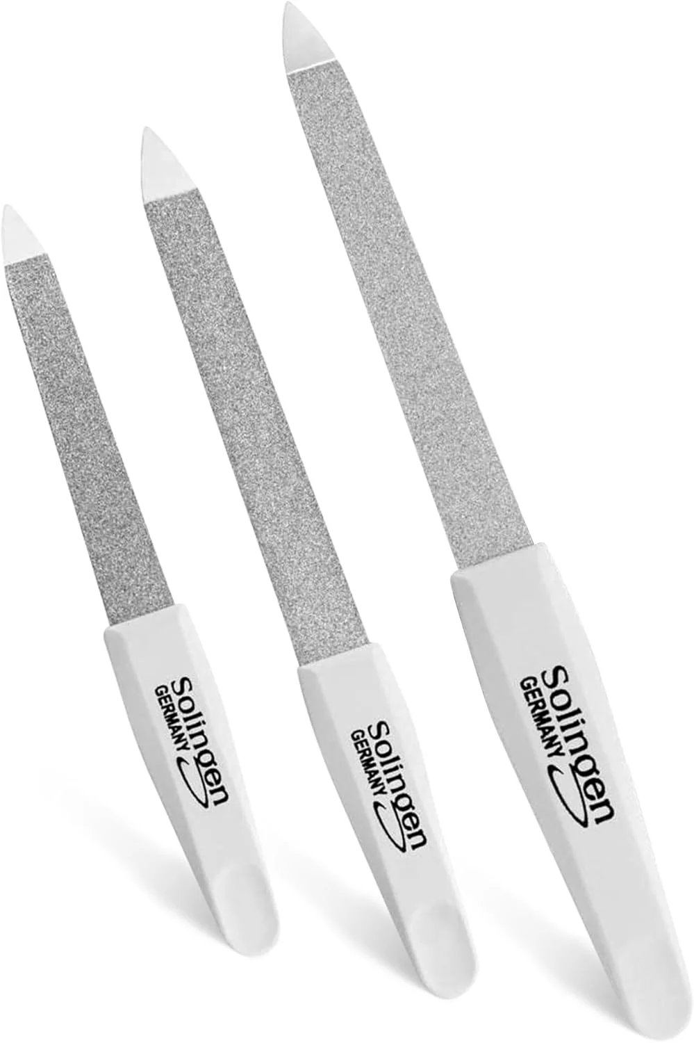 ست سوهان ناخن یاقوت کبود سولینگن 3 تکه با سطح زبر و نرم در 3 سایز برای دست و پا