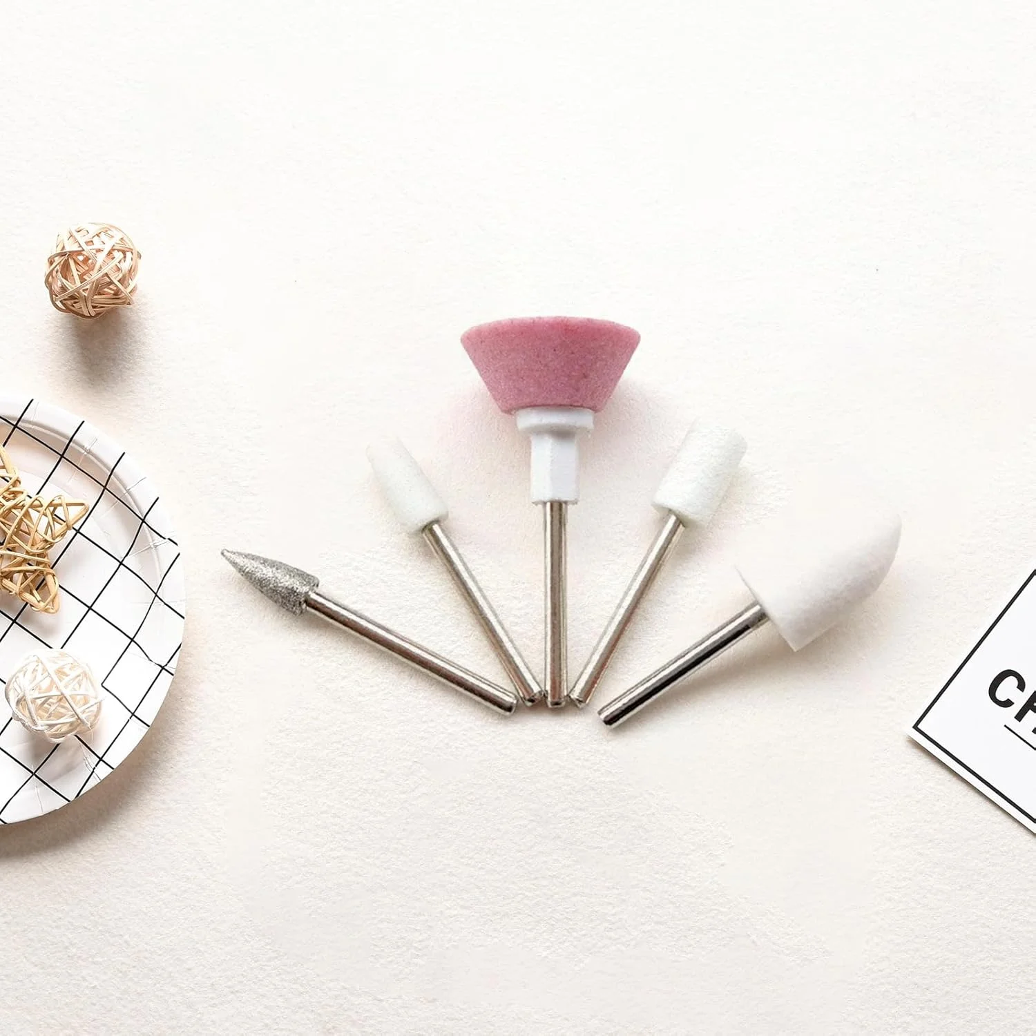 ست بافر ناخن با 5 سری پولیش: ابزارهای ضروری ناخن برای مانیکور DIY، قابل حمل و استفاده مجدد، ایده آل برای استفاده در منزل و مسافرت