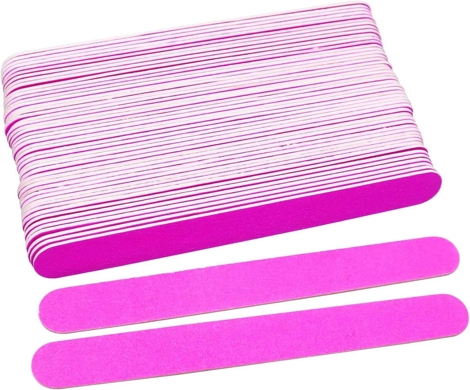 بسته 50 عددی سوهان ناخن یکبار مصرف دو طرفه حرفه ای، بلوک های پولیش ناخن، سوهان ناخن دو طرفه حرفه ای درجه زبری 100/180 مناسب برای لاک ژل ناخن طبیعی اکریلیک، مناسب برای استودیو ناخن خانگی