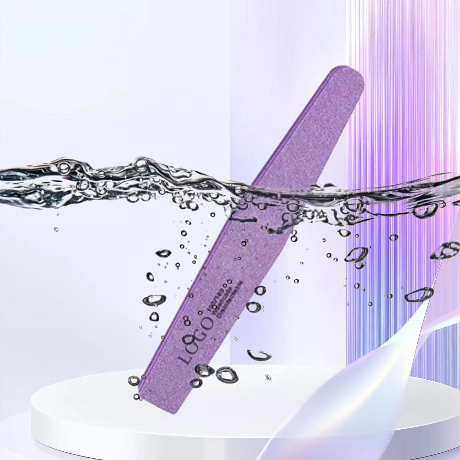 بافر ناخن با اسفنج بنفش: ابزارهای بادوام مراقبت از ناخن با قابلیت چاپ آرم، کیفیت عالی برای استفاده در سالن، نتایج صاف تر مانیکور، لوازم جانبی ترند آرایش ناخن 2025