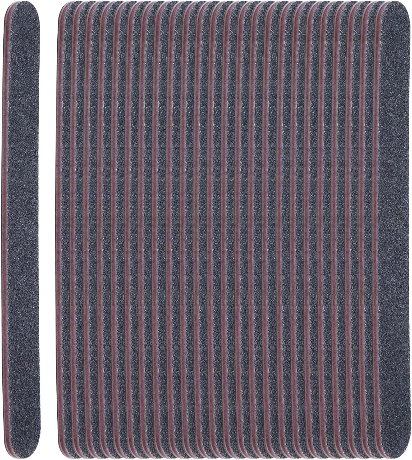 بسته 25 عددی سوهان ناخن، بلوک های پولیش ناخن حرفه ای دو طرفه، سوهان ناخن با درجه زبری 100/180 مناسب برای لاک ناخن ژلی، اکریلیک و طبیعی، مناسب برای استودیو ناخن خانگی (مشکی)