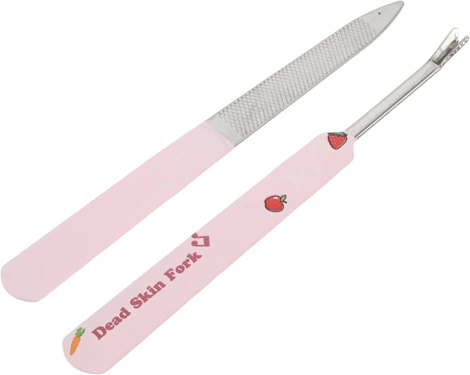 ست ابزار مانیکور و سوهان ناخن چند منظوره با طرح میوه، صورتی، 1 ست