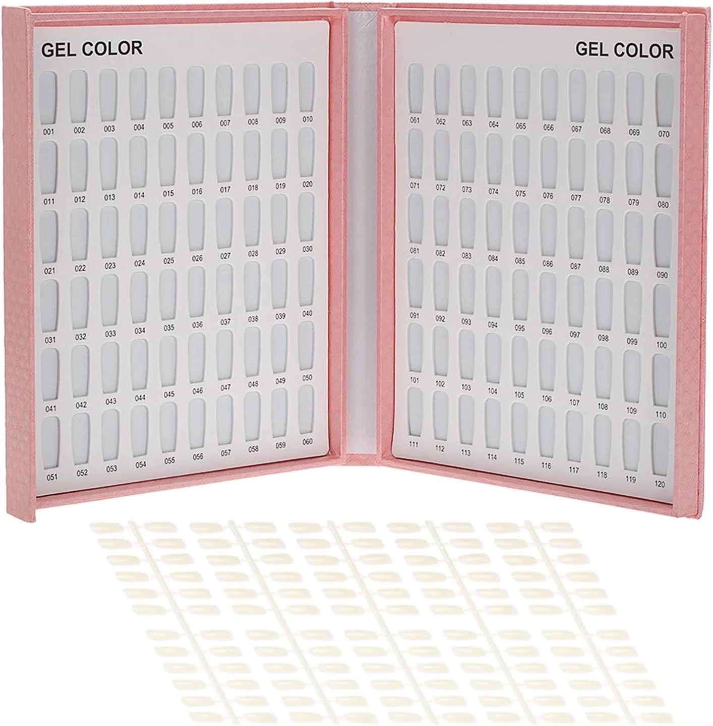 نمودار نمایش لاک ژل حرفه ای Labymos با 216120 رنگ به همراه تیپ، کارت رنگ لاک ناخن، ست سالن طراحی ناخن