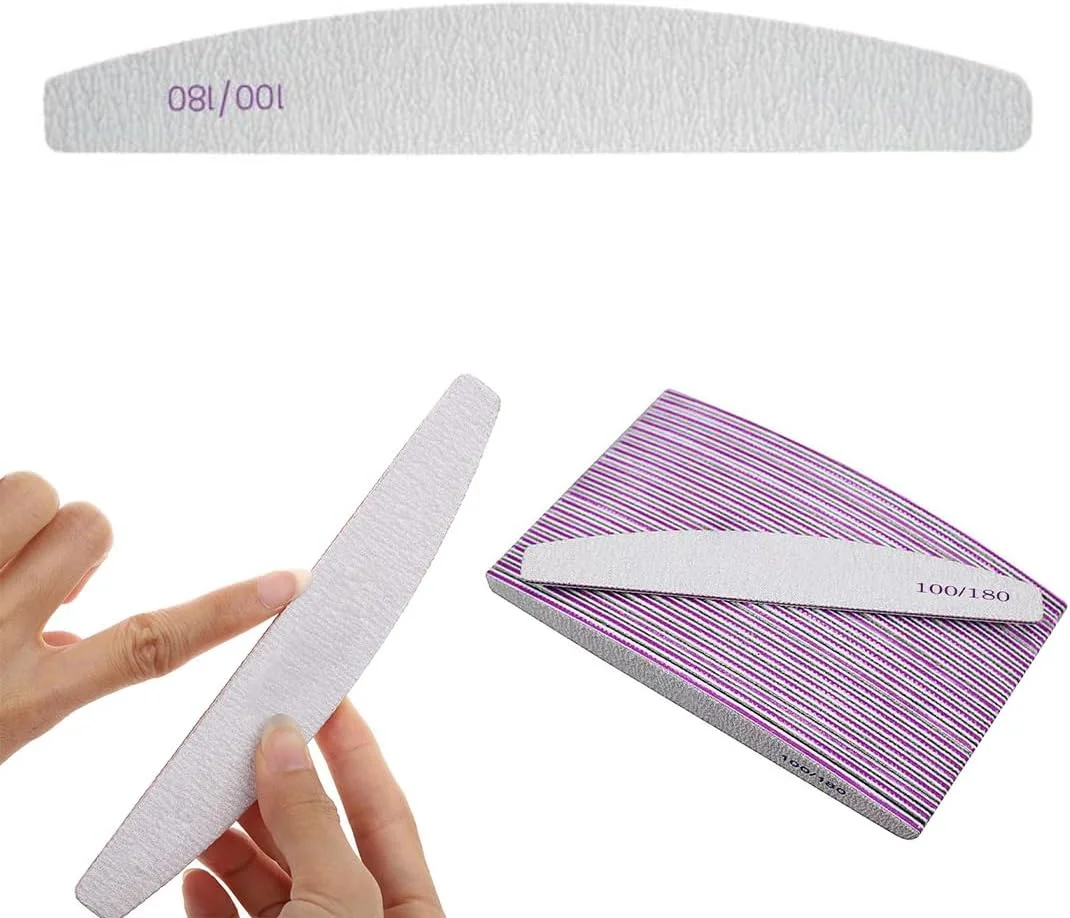 بسته 25 عددی سوهان ناخن، سوهان ناخن حرفه ای برای ناخن های ژلی، ناخن های طبیعی، 100/180، سوهان ناخن دو طرفه قابل شستشو برای ناخن ها، آرایشگاه، طراحی ناخن DIY، حیوانات خانگی