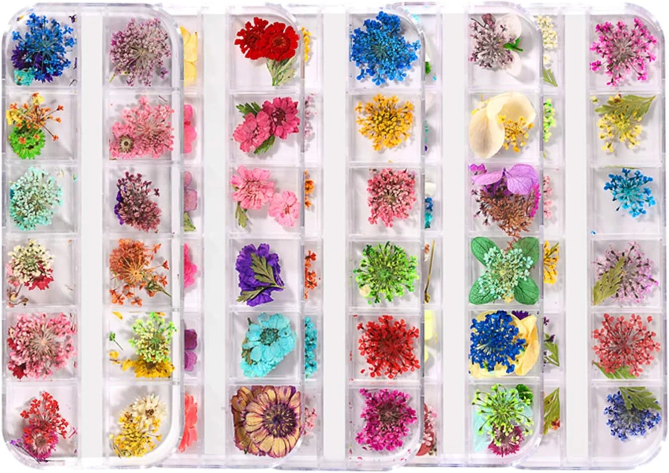 لابیموس 1 جعبه گل خشک مخلوط تزئین ناخن هنر گل طبیعی برچسب سه بعدی خشک زیبایی ناخن دکال جواهرات ژل UV لاک مانیکور