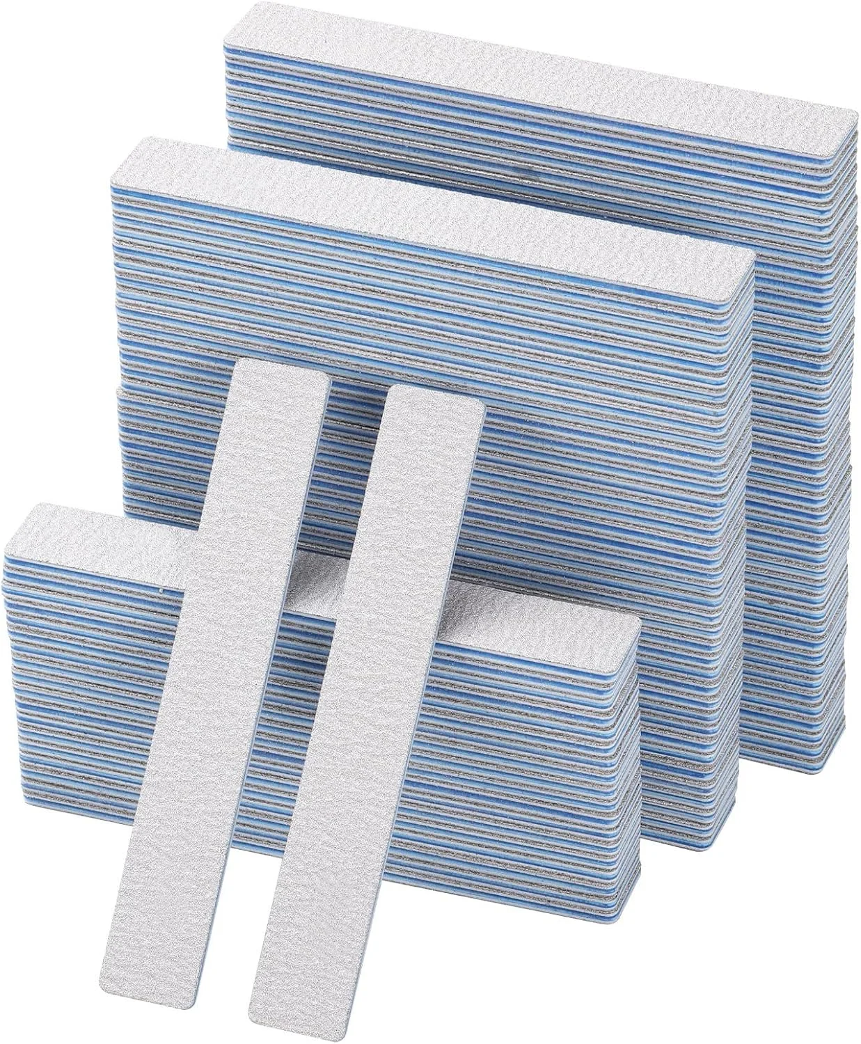 ۱۰۰ عدد سوهان ناخن با درجه زبری ۱۸۰/۲۴۰ برای ناخن های آکریلیک و طبیعی، سوهان های بافر دو طرفه مانیکور