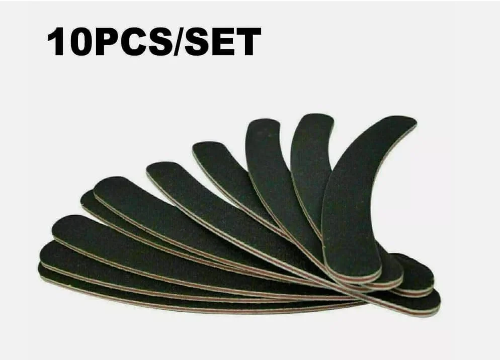 ۱۰ عدد سوهان سمباده ای برای ناخن، مناسب برای ناخن های دست و پا، ابزار مانیکور ۷ اینچی برای استفاده خانگی، دو طرفه با درجه زبری ۱۰۰/۱۸۰، سوهان های منحنی بومرنگ، سوهان سمباده ای یکبار مصرف لیماس ۱۰۰/۱۸۰ ۱۰ عدد سوهان سمباده ای برای ناخن، مناسب برای ناخن های دست و پا، ابزار مانیکور ۷ اینچی برای استفاده خانگی، دو طرفه با درجه زبری ۱۰۰/۱۸۰، سوهان های منحنی بومرنگ، سوهان سمباده ای یکبار مصرف لیماس ۱۰۰/۱۸۰