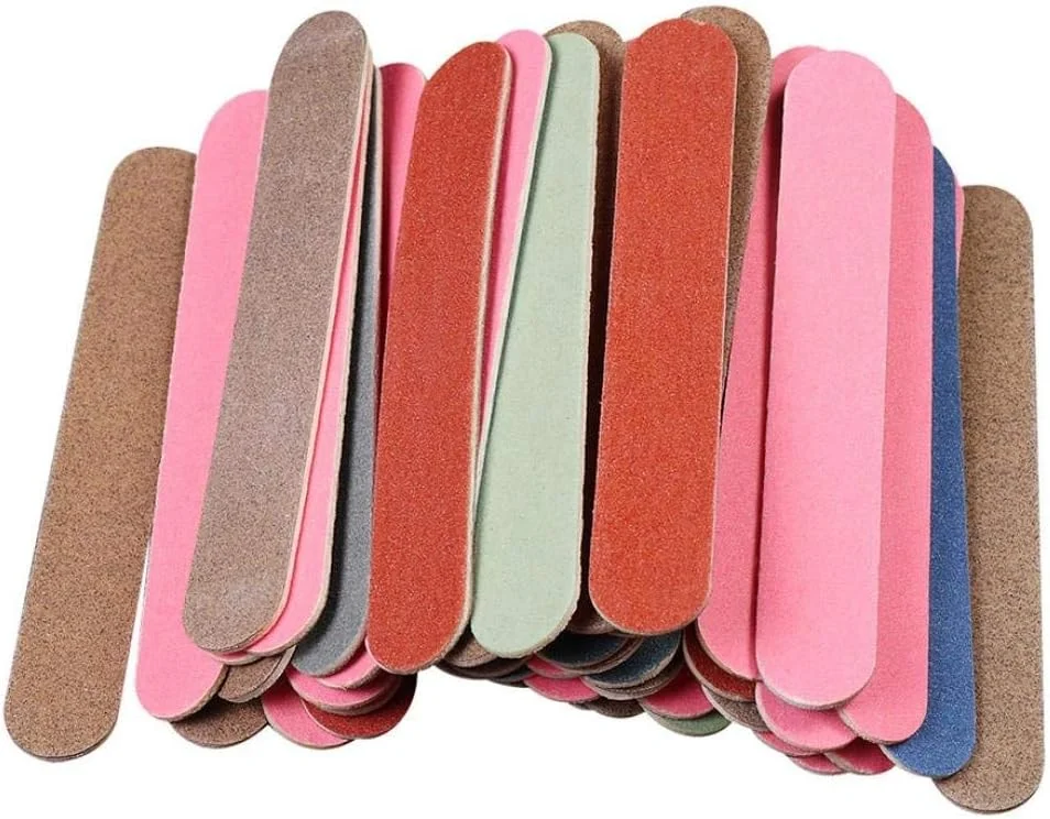 ۵۰ عدد سوهان ناخن، بافر و ابزار مانیکور و پدیکور ژل UV، طرح های متنوع و پرطرفدار