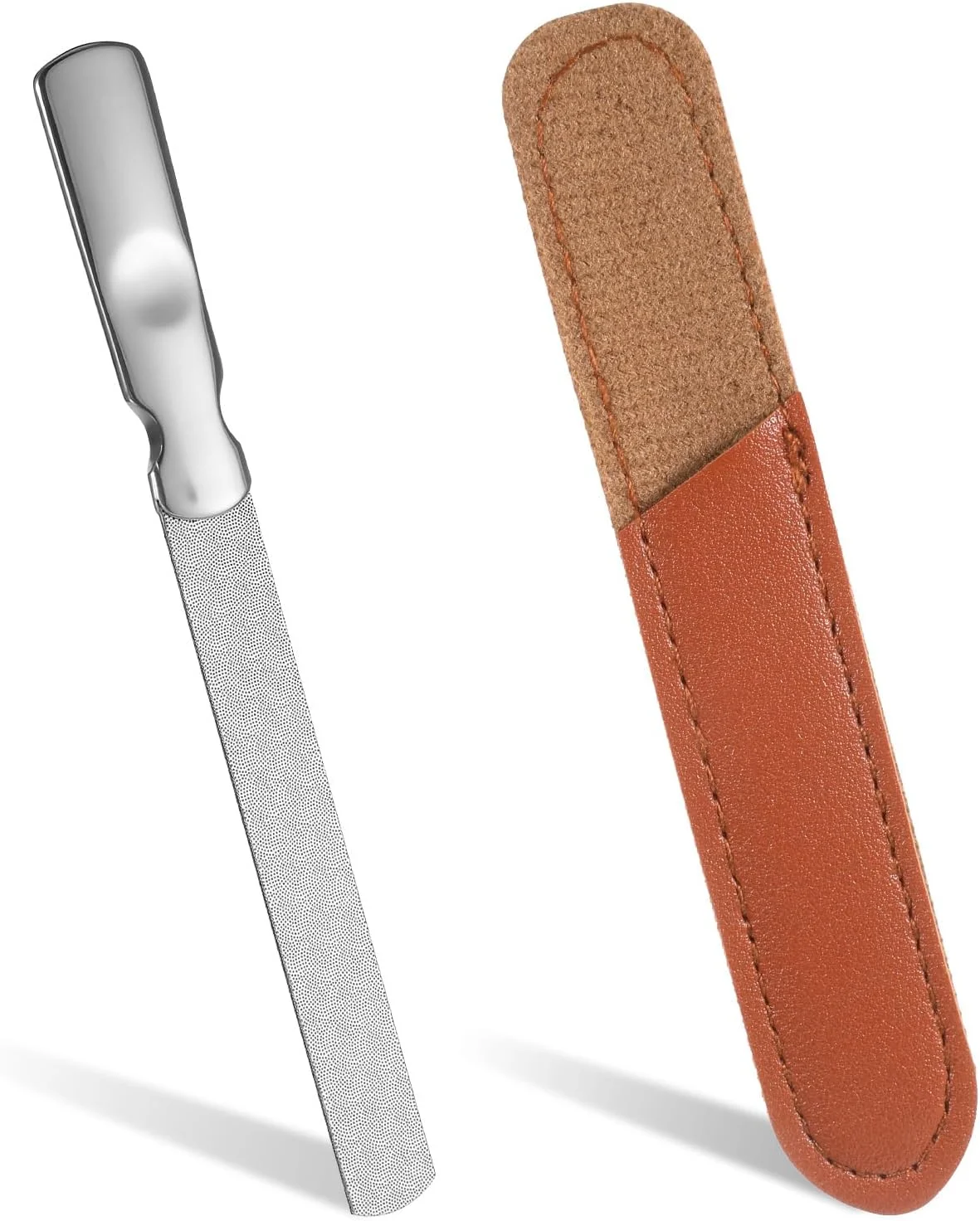 سوهان ناخن فلزی، سوهان ناخن استیل ضد زنگ حرفه ای، سوهان مانیکور دو طرفه، سوهان ناخن بادوام برای استفاده آقایان و بانوان در منزل و مسافرت