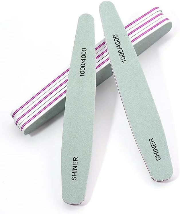 بافر ناخن حرفه ای، درجه زبری 100/4000، طول 17.8 سانتی متر، بسته 20 عددی
