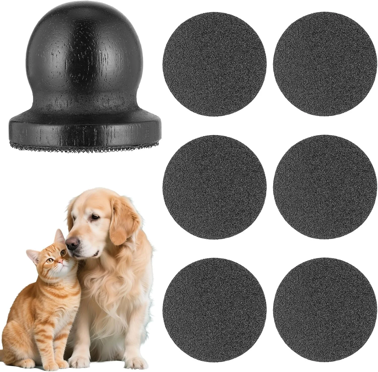 سوهان ناخن سگ با دیسک سوهان قابل تعویض، تخته خراش ناخن سگ با سمباده قابل تعویض، لوازم جانبی آموزش سگ برای سوهان کشی ناخن بدون استرس برای ناخن های صاف و سالم