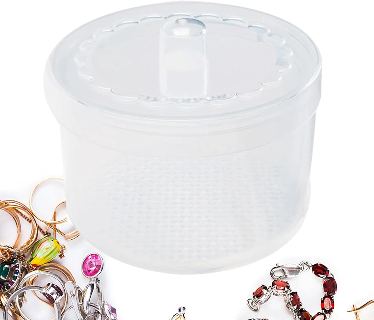 جعبه استریلیزه ابزار ناخن | سینی استریلیزه سر سوهان ناخن - سینی تمیز کننده فیلتر دوبل قابل حمل برای موچین، لوازم جانبی مانیکور، سر سوهان بهداشتی، مناسب منزل و مسافرت