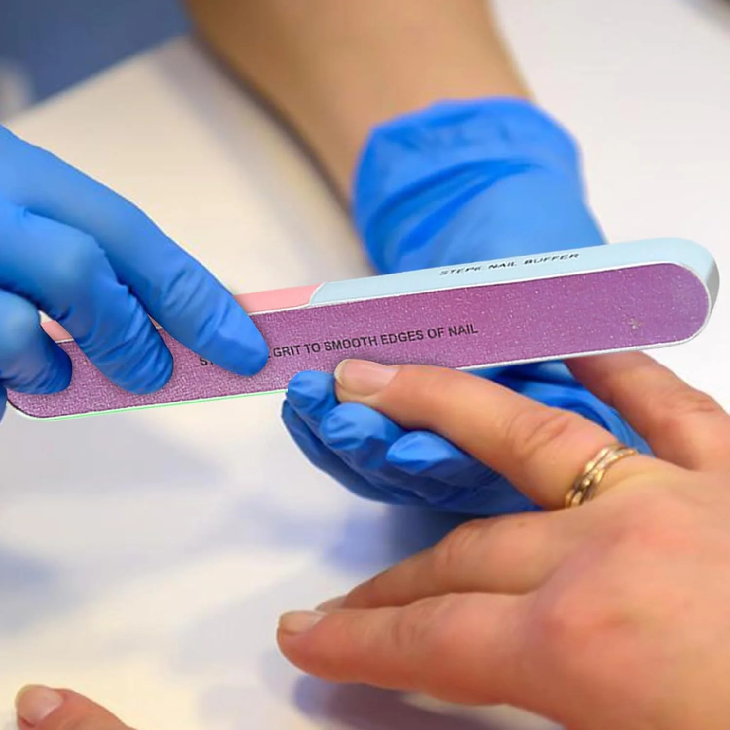 بلاک سوهان ناخن، بلاک پرداخت کننده ۷ طرفه حرفه ای، لوازم مراقبت شخصی برای پدیکور، مسافرت، اسپا، خانه، سالن، عروسی، خانواده، دوستان، کودکان، سالمندان