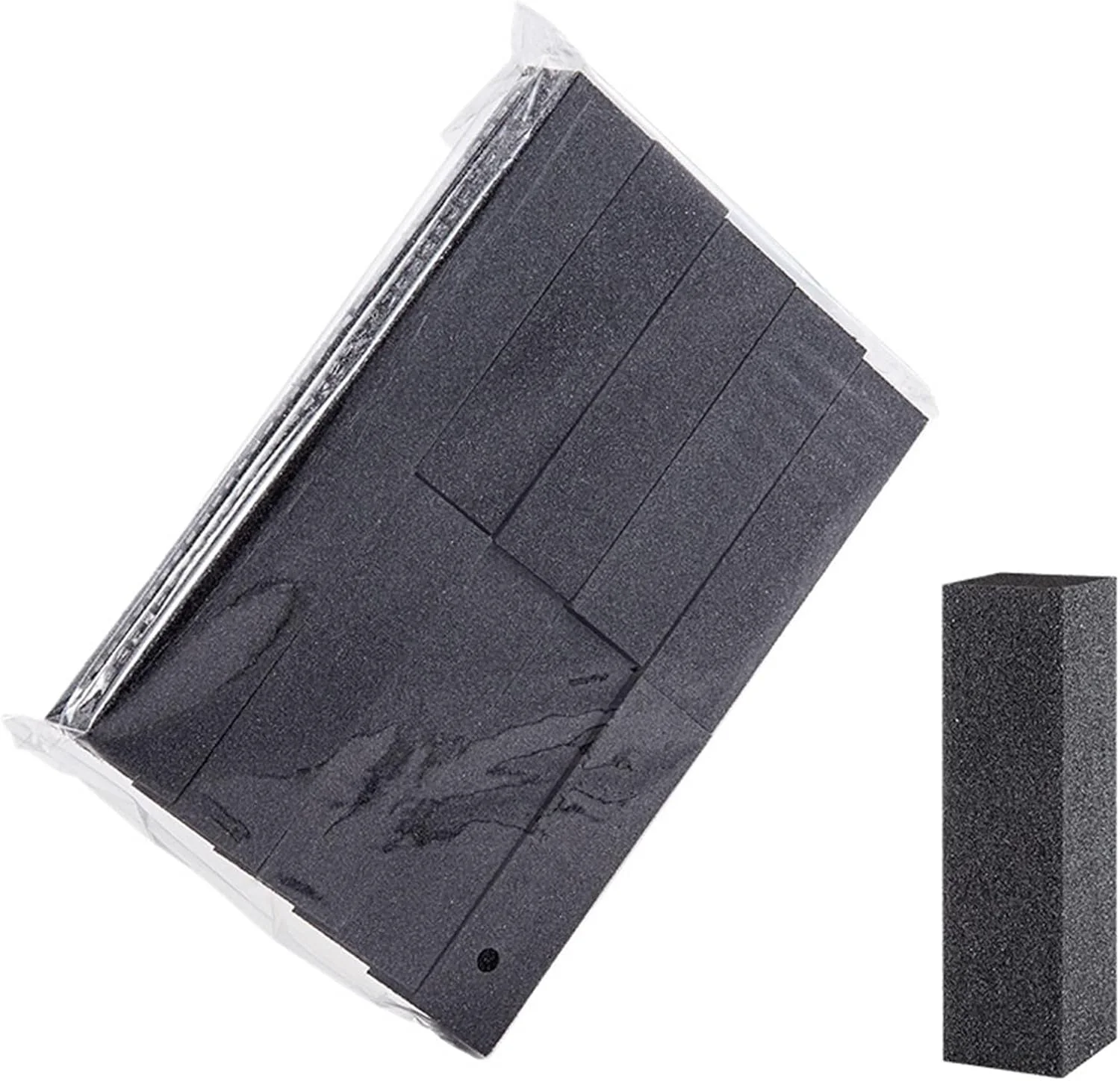 بلاک بافر ناخن 40 عددی، مجموعه بلاک بافر برای مانیکور، پدیکور، مراقبت از ناخن، سوهان ناخن، بافر اسفنجی ابزار ناخن (مشکی)