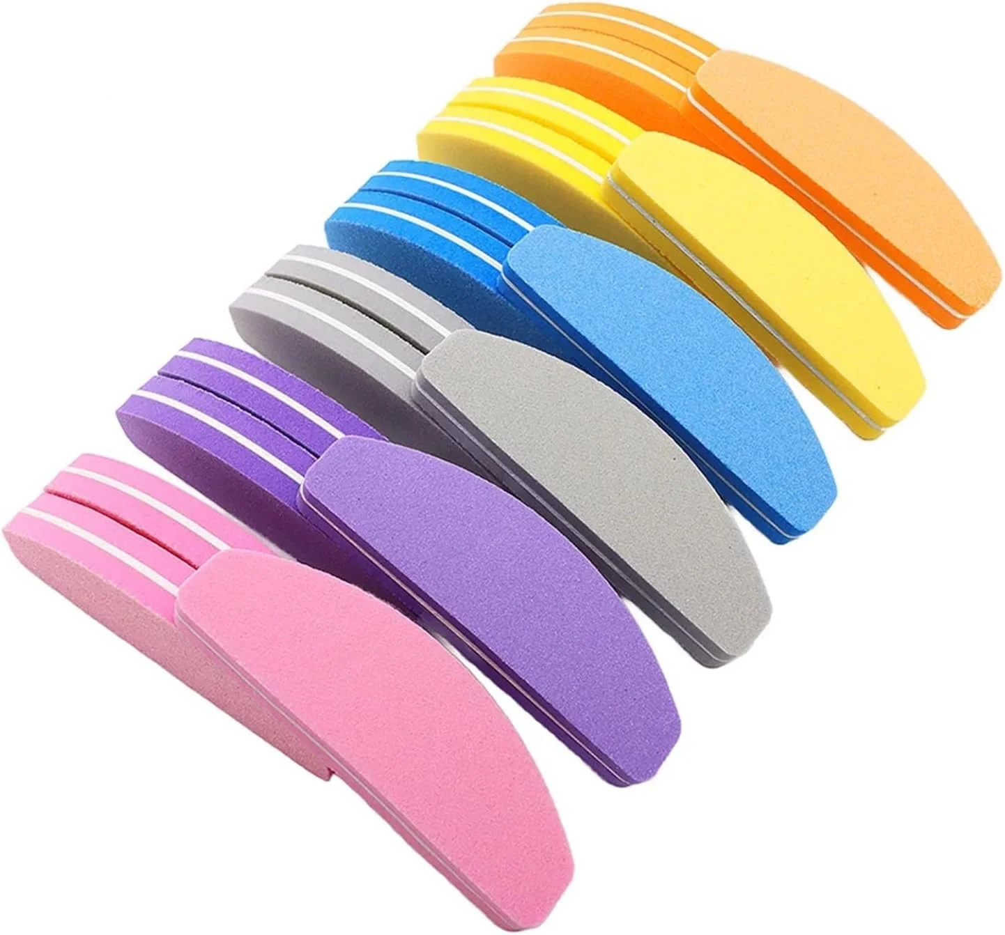 بلاک بافر ناخن 30 عددی 9 سانتی متری، مینی سوهان اسفنجی ناخن، بلاک بافر، تخته سنباده دو طرفه فوم، ابزار سوهان ناخن، لوازم جانبی بادوام (صورتی)