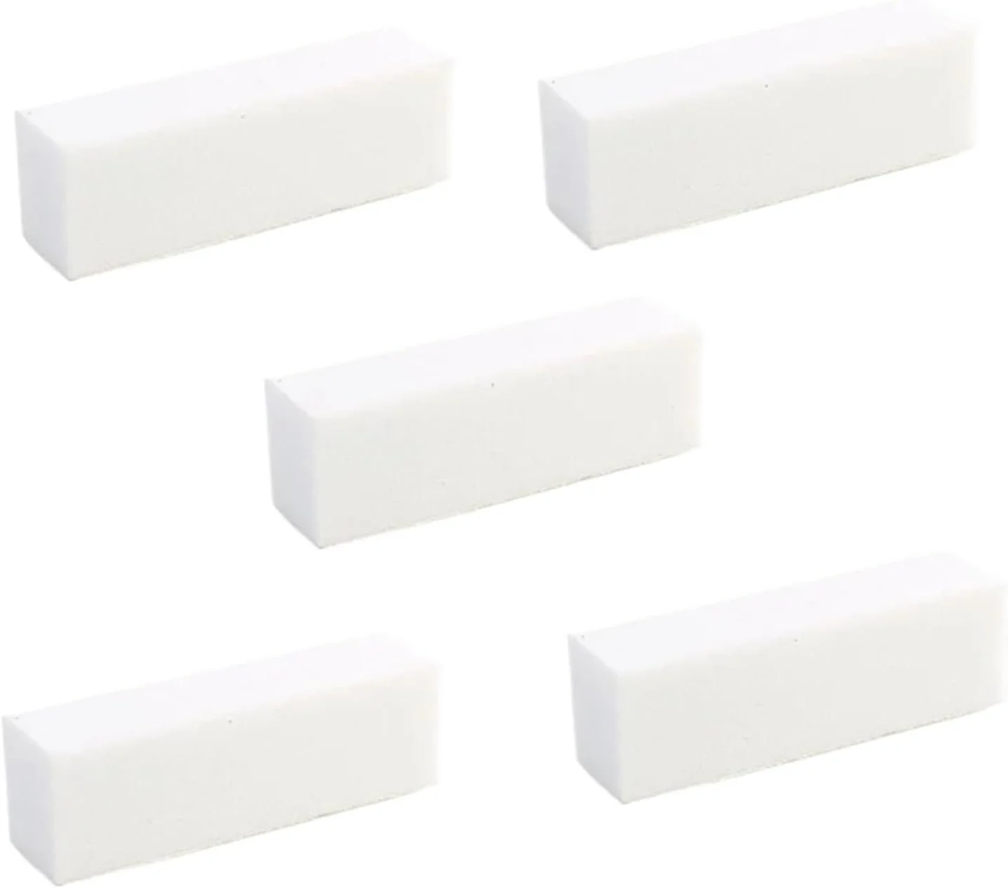 بلاک بافر ناخن 21 عددی، بلاک پولیش بافر ناخن برای پولیشر مانیکور، بافر حرفه ای، سوهان ناخن اسفنجی (سفید)