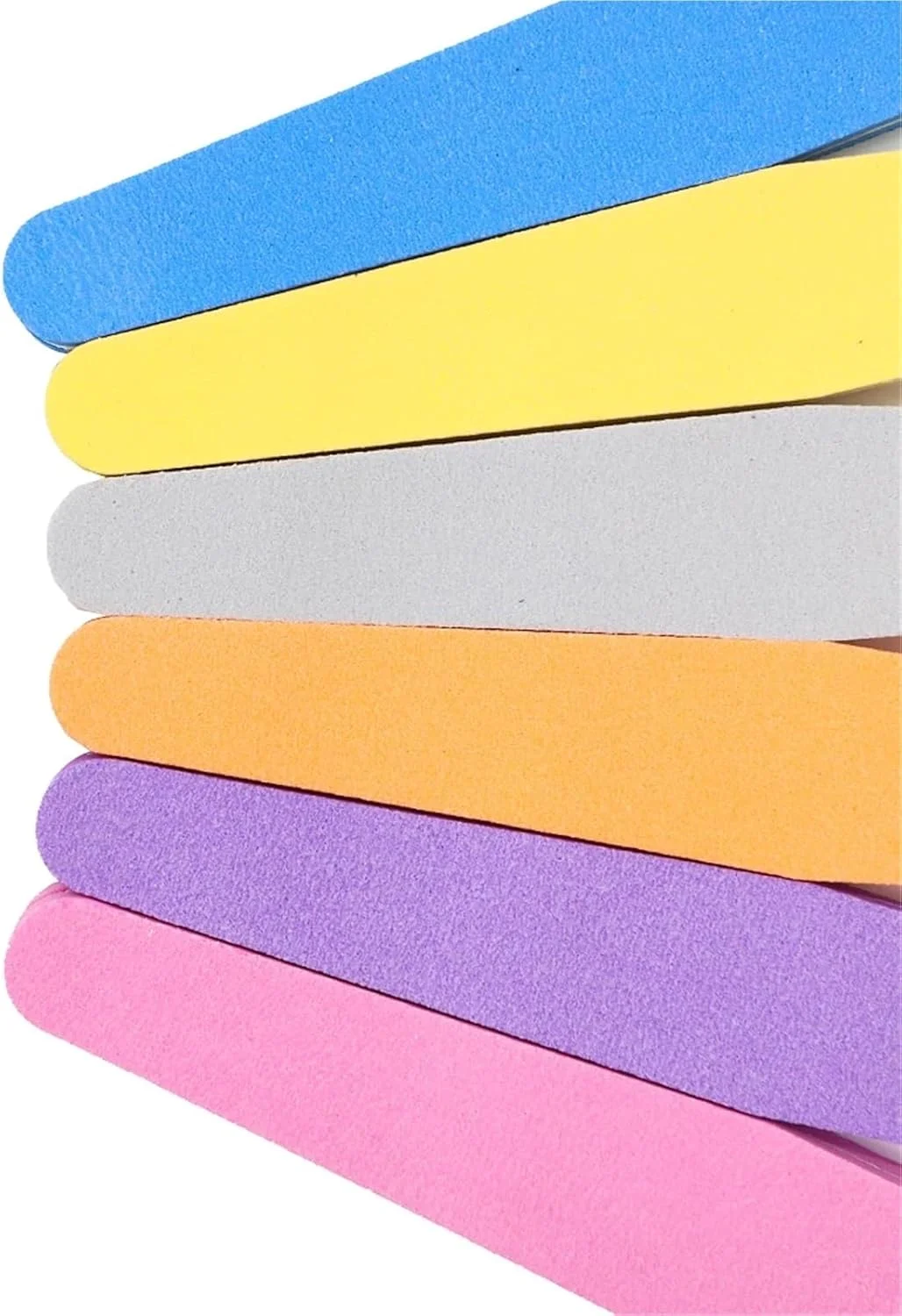 بلاک بافر ناخن 10 عددی، سوهان ناخن اسفنجی رنگارنگ، نوارهای سمباده پولیش، ابزارهای پدیکور و مانیکور (مخلوط)