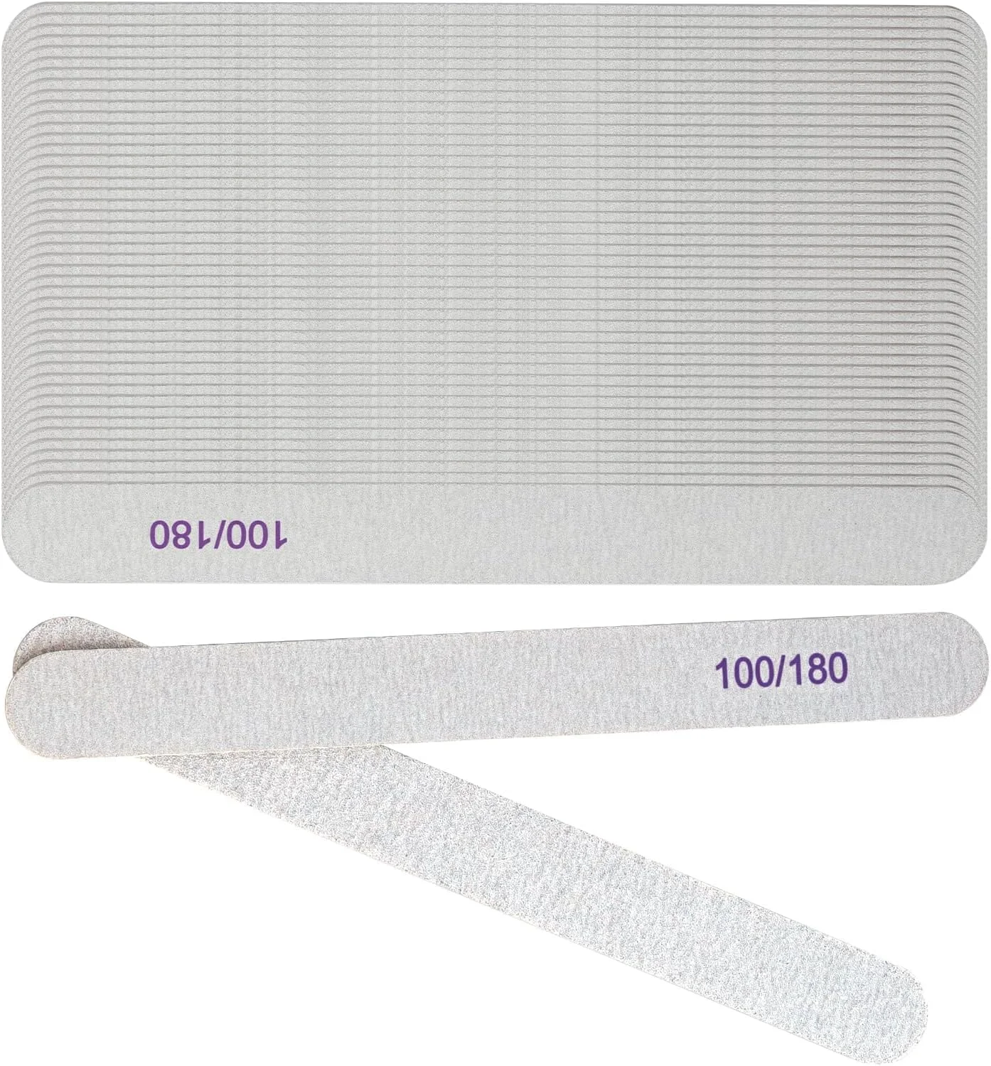 سوهان ناخن با درجه زبری 100/180 - 50 عدد سوهان ناخن حرفه ای برای ناخن های طبیعی، اکریلیک و ژلی، سمباده دو طرفه برای ناخن، ابزار سوهان ناخن با قابلیت استفاده مجدد سوهان ناخن با درجه زبری 100/180 - 50 عدد سوهان ناخن حرفه ای برای ناخن های طبیعی، اکریلیک و ژلی، سمباده دو طرفه برای ناخن، ابزار سوهان ناخن با قابلیت استفاده مجدد