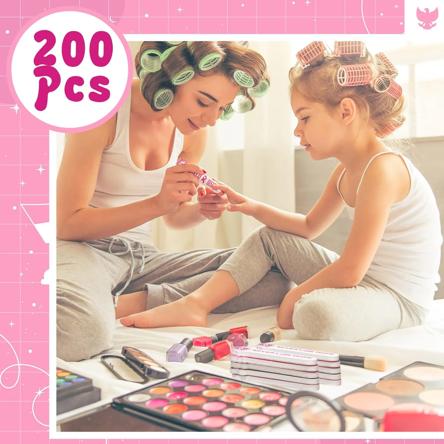 200 عدد سوهان ناخن کوچک با طرح آگاهی از سرطان سینه، ابزار مانیکور، سوهان بافر ناخن روبان صورتی برای فعالیت های عمومی بانوان