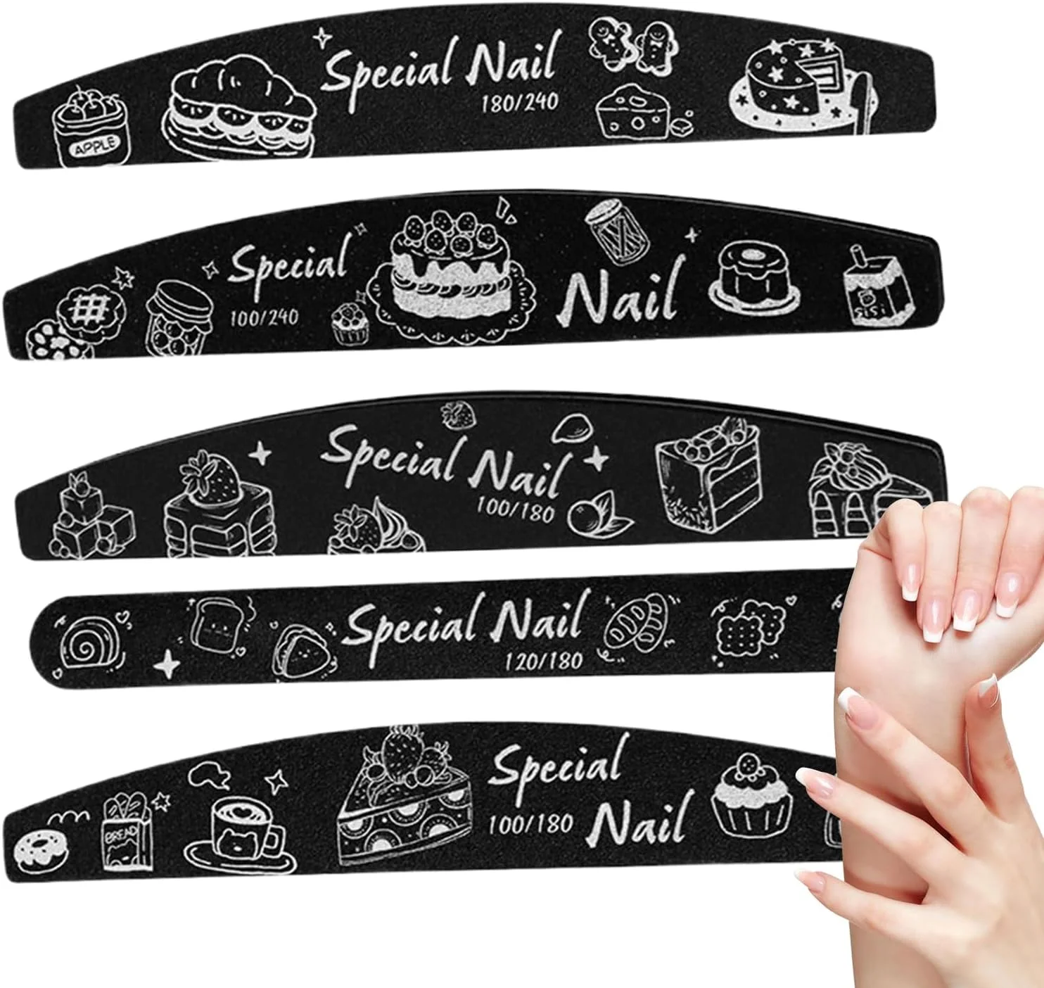 سوهان ناخن، بلاک بافر مانیکور سوهان ناخن اسفنجی بزرگ - ابزار مانیکور برای شکل دادن به ناخن پا مناسب منزل، مسافرت، سالن، اسپا، استفاده روزانه، تولد، تعطیلات، هنرمندان، زنان، دختران، دوستان