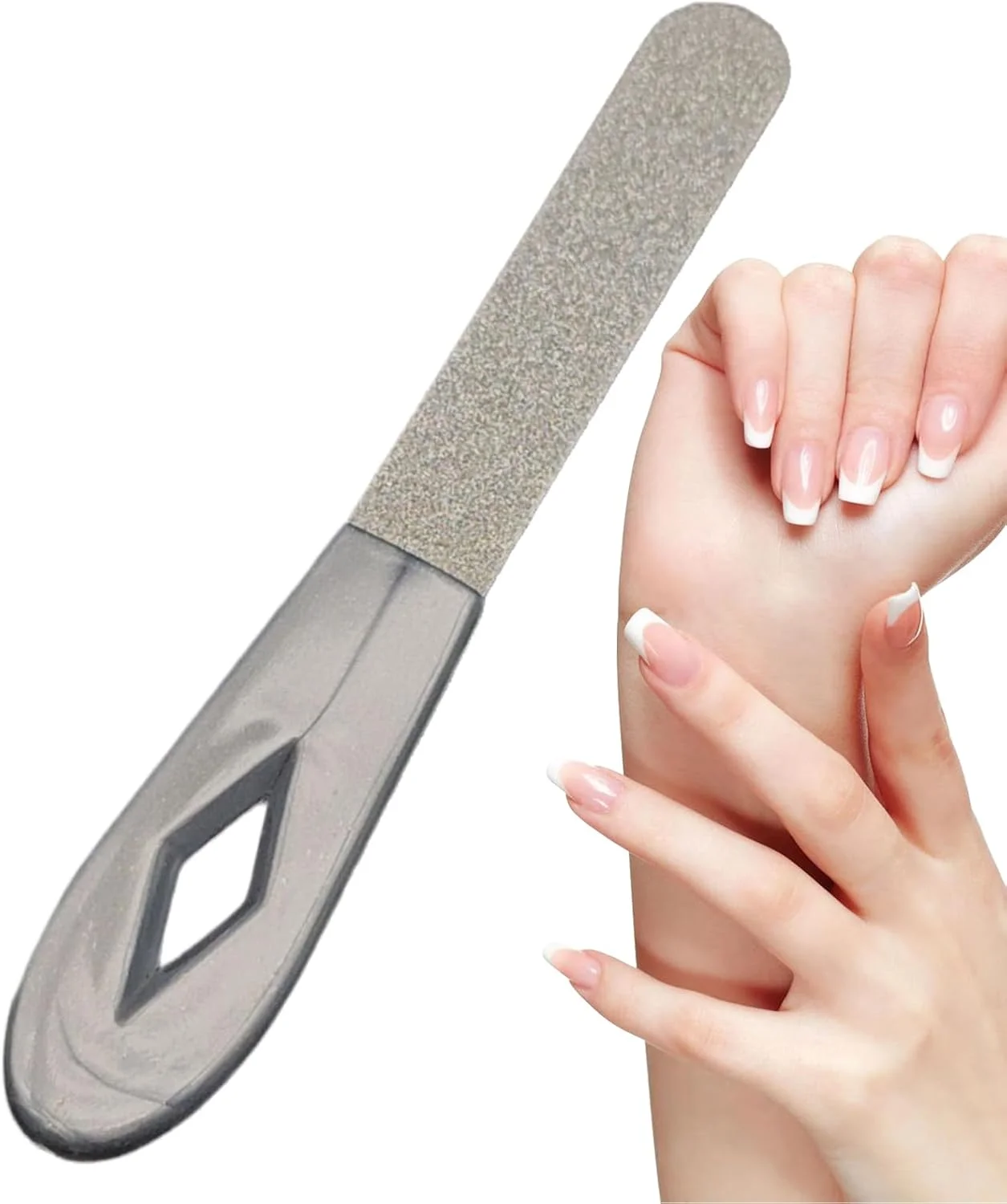 سوهان ناخن حرفه ای - سوهان ناخن طبیعی دو طرفه، ابزار پولیش ناخن پا برای نگهداری روزانه، مناسب سالن، آرایش ناخن، دختران، مبتدیان، مسافرت و اداره