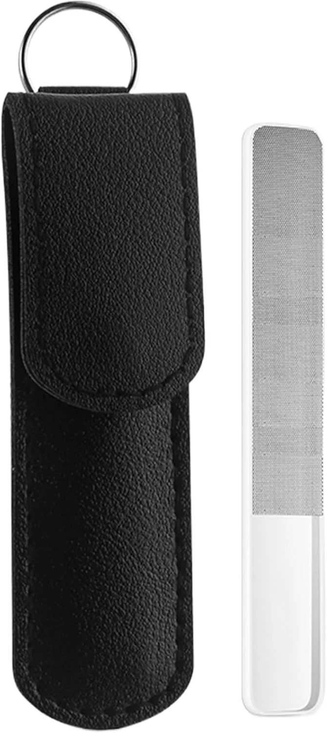 سوهان ناخن کریستالی - سوهان ناخن دو طرفه، ابزار بافر ناخن دو طرفه برای زنان، مردان، مانیکور، پدیکور، اسپا، سالن، مسافرت، خانه، کمپینگ